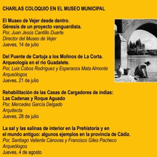 CHARLAS COLOQUIO EN EL MUSEO MUNICIPAL