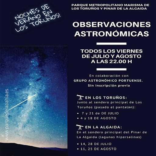Noches de Verano en Los Toruños - Observaciones astronómicas