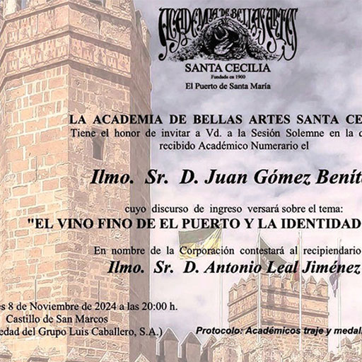 Conferencia - `El vino fino de El Puerto y la identidad portuense´