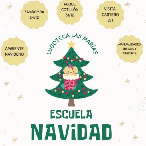 Escuela de Navidad en Ludoteca Las Marías