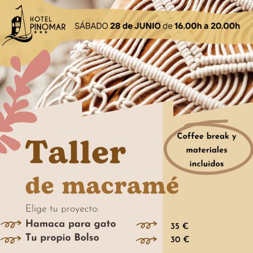 Taller de Macramé en Hotel Pinomar