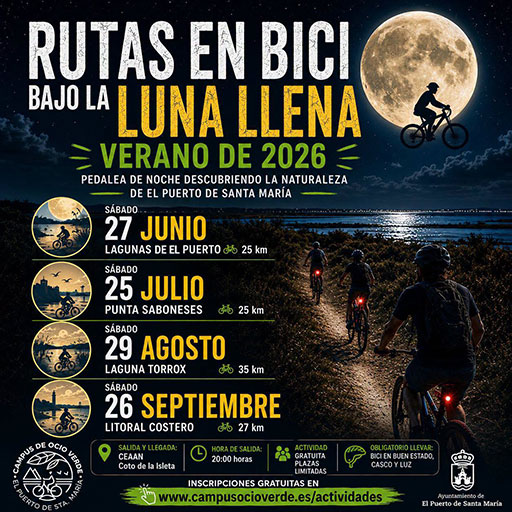 Ruta en Bici bajo la Luna Llena - `Punta Saboneses´