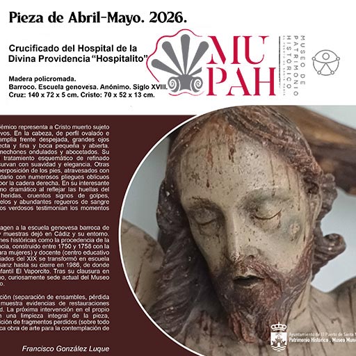Pieza bimensual Abril-Mayo - `Crucificado Hospital de la Divina Providencia´