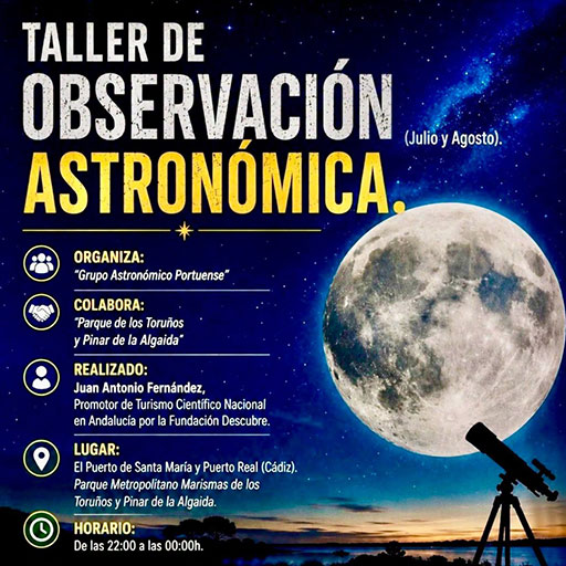 Taller de Astronomía en Parque de Los Toruños